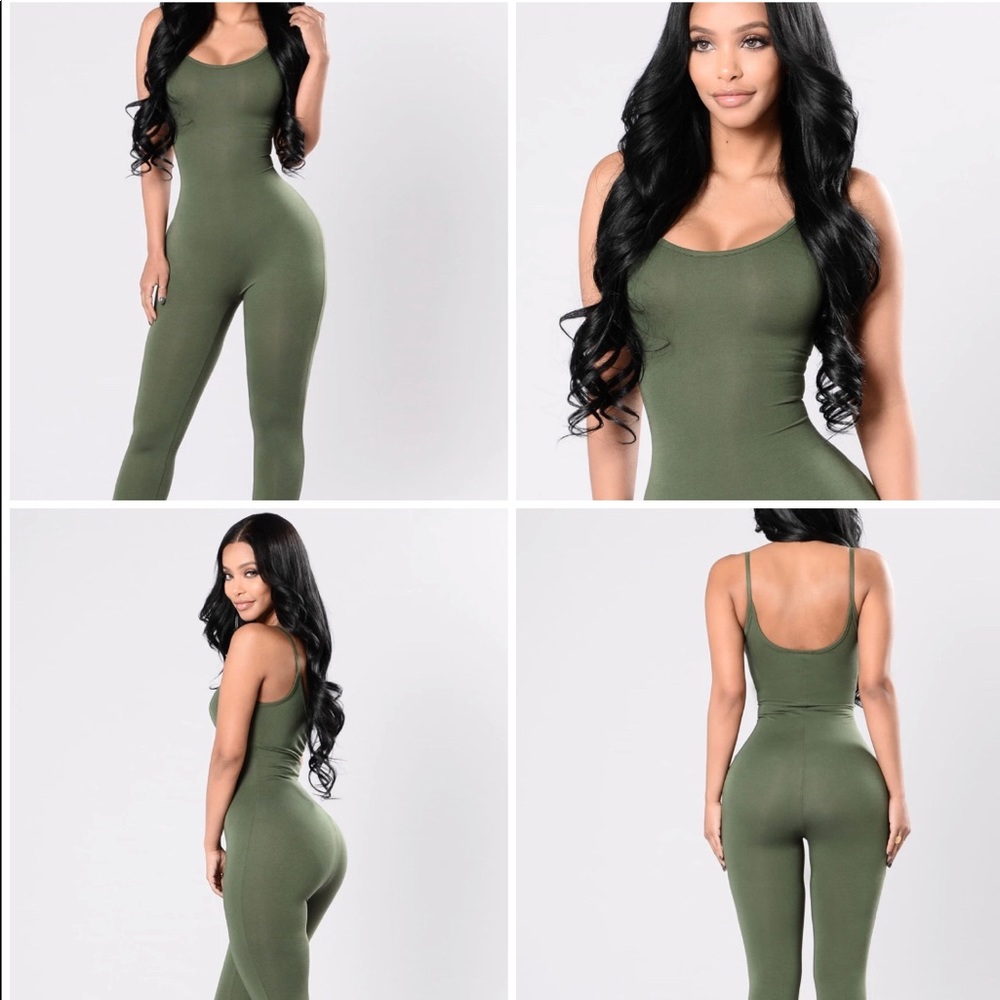 Fashion Nova Nova Season jumpsuit xs green